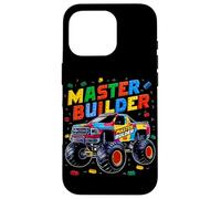 Custodia per iPhone 16 Pro Master Builder Monster Truck Bambini Building Blocks Brick Boys