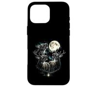 Custodia per iPhone 16 Pro Max 3 Bunny Howling At Moon Vintage Funny 80s-90s Grafica