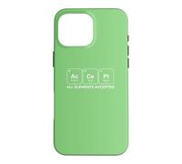 Custodia per iPhone 16 Pro Max AcCePt Tutti gli elementi accettati Chemistry Pun