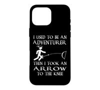 Custodia per iPhone 16 Pro Max Adventurer Then I Took an Arrow to the Knee Videogioco Geek