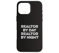 Custodia per iPhone 16 Pro Max Agente immobiliare di giorno agente immobiliare di notte vendere divertente agente immobiliare