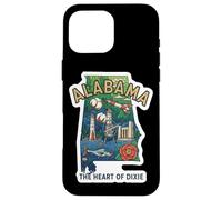 Custodia per iPhone 16 Pro Max Alabama: Il Cuore del Dixie con Stile Vintage