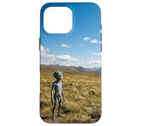 Custodia per iPhone 16 Pro Max Alien Figura Open Field Remote Incontro Mistero Grafico