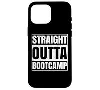 Custodia per iPhone 16 Pro Max Allenamento divertente del Boot Camp Straight Outta