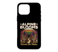Custodia per iPhone 16 Pro Max Alpine Blooms Worth The Miles Escursionismo Natura