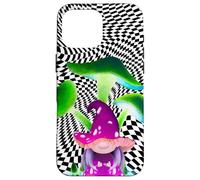 Custodia per iPhone 16 Pro Max Alt Gnome Scacchiera Fungo Art