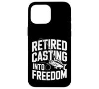 Custodia per iPhone 16 Pro Max Amante della pesca in pensione Casting in libertà