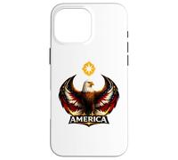 Custodia per iPhone 16 Pro Max American Bald Eagle Resistance Wings Pro Immigrant