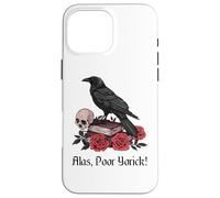 Custodia per iPhone 16 Pro Max Amleto Shakespeare Gioca Citazione Ahimè, Povero Yorick!