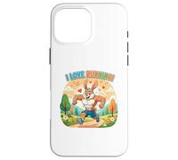 Custodia per iPhone 16 Pro Max Amo correre Healthy Rabbitt