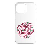 Custodia per iPhone 16 Pro Max Amore e Basilico Italian Love Basilico Food Lover