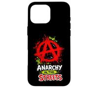 Custodia per iPhone 16 Pro Max Anarchia nelle strade - Audace anarchico punk rock