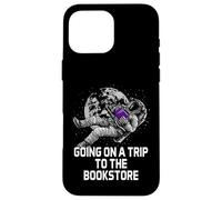 Custodia per iPhone 16 Pro Max Andare in viaggio in libreria Divertente Bookworm Humor