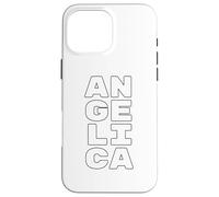 Custodia per iPhone 16 Pro Max ANGELICA Personalized Retro Girls Custom ANGELICA Name