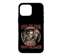 Custodia per iPhone 16 Pro Max Apri la porta Felice Halloween Mostri Trick Treat