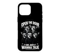 Custodia per iPhone 16 Pro Max Apri la porta Vogliamo solo parlare Chihuahua divertente