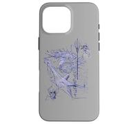 Custodia per iPhone 16 Pro Max Aquaman Movie Marine Animal Concept Sketch
