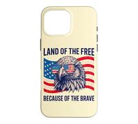 Custodia per iPhone 16 Pro Max Aquila Patriottica: Terra dei Libero e dei Coraggiosi