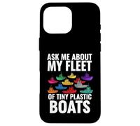 Custodia per iPhone 16 Pro Max Ask Me About My Fleet Of Tiny Plastic Boats 3D Printing Fun