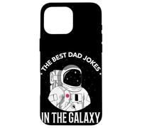 Custodia per iPhone 16 Pro Max Astronauta Space Lover Le migliori battute di papà della galassia