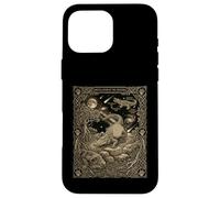 Custodia per iPhone 16 Pro Max Astronomia della carta dei tarocchi del coccodrillo celeste