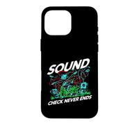 Custodia per iPhone 16 Pro Max Audio Engineer Sound Check Never Ends Live Crew Graphic