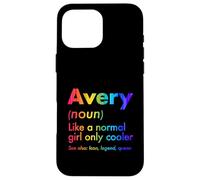Custodia per iPhone 16 Pro Max Avery Like A Normal Girl Only Cooler Queen Nome