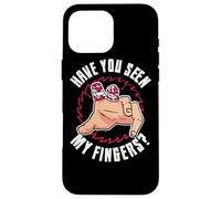 Custodia per iPhone 16 Pro Max Avete visto le mie dita tagliate fuori la sega circolare a dito mancante