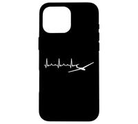 Custodia per iPhone 16 Pro Max Aviatore aliante piloti battiti cardiaci