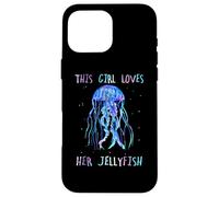 Custodia per iPhone 16 Pro Max Awesome Cute UnderWater This Girl loves her JellyFish