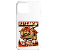 Custodia per iPhone 16 Pro Max Baba Jaga - Gambe di pollo della casa della foresta del folklore della strega slava