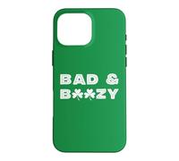 Custodia per iPhone 16 Pro Max Bad And Boozy St Patricks Day irlandese 3 Leaf Clover Shamrock