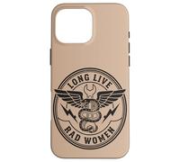 Custodia per iPhone 16 Pro Max Bad Women Snake Pugnale Vintage Rebel Grafica