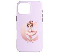Custodia per iPhone 16 Pro Max Ballerina Ragazza Danza Nome Prima Lettera C Ragazza Tutu Ballet