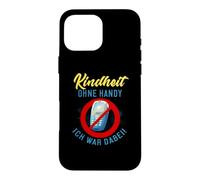 Custodia per iPhone 16 Pro Max Bambinità senza cellulare Ich war hier