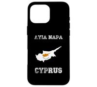 Custodia per iPhone 16 Pro Max Bandiera di Cipro Distressed Ayia Napa Pride