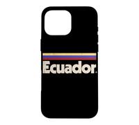 Custodia per iPhone 16 Pro Max Bandiera Ecuador retrò rosso