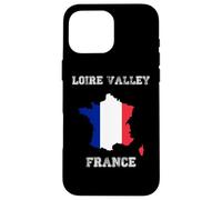 Custodia per iPhone 16 Pro Max Bandiera Francia Distressed Valle della Loira Pride