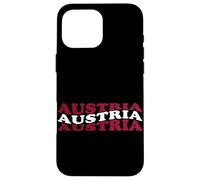 Custodia per iPhone 16 Pro Max Bandiera nazionale austriaca patriottica Austria Fan Pride Heritage