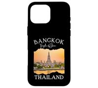 Custodia per iPhone 16 Pro Max Bangkok Thailandia Souvenir Tempio dell'alba Buddismo Wat Arun