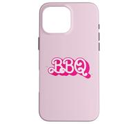 Custodia per iPhone 16 Pro Max Barbecue Grill Pink Retro Funny BarBQ Classic Girl Gear
