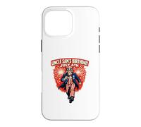 Custodia per iPhone 16 Pro Max Bash di compleanno dello zio Sam