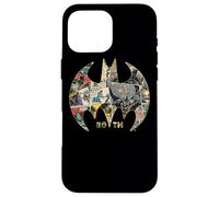 Custodia per iPhone 16 Pro Max Batman 80th Anniversary Shield Logo