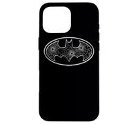 Custodia per iPhone 16 Pro Max Batman Glass Hole Logo