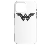 Custodia per iPhone 16 Pro Max Batman v Superman Wonder Woman Folded and Distressed