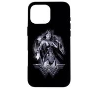 Custodia per iPhone 16 Pro Max Batman v Superman Wonder Woman Rainy Night
