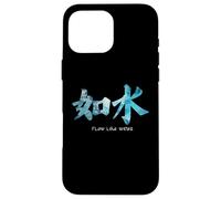 Custodia per iPhone 16 Pro Max Be Like Water - Font Art cinese con acqua Lee ispirato
