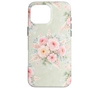 Custodia per iPhone 16 Pro Max Begonie Provinciali Vintage Paese Francese Salvia Morbida