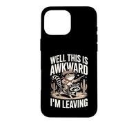 Custodia per iPhone 16 Pro Max Beh, questo è imbarazzante, lascio Frog Raccoon