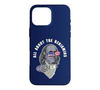 Custodia per iPhone 16 Pro Max Ben Franklin divertente Tutto sui Benjamins